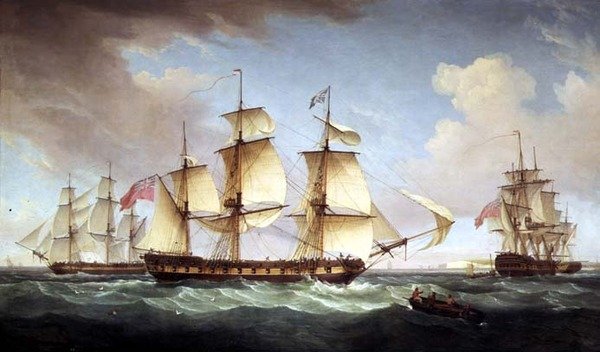 Deniz manzarası by Thomas Whitcombe
