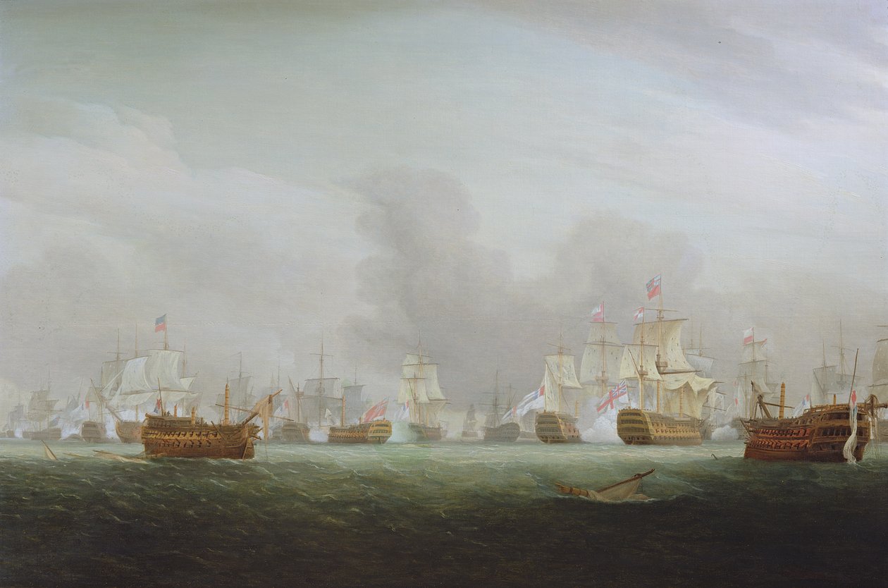 Şanlı İlk Haziran 1794 Savaşı by Thomas Whitcombe