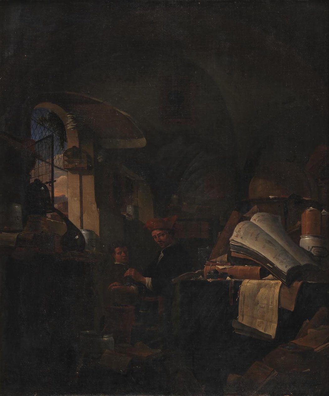Laboratuvarında Bir Simyacı by Thomas Wijck