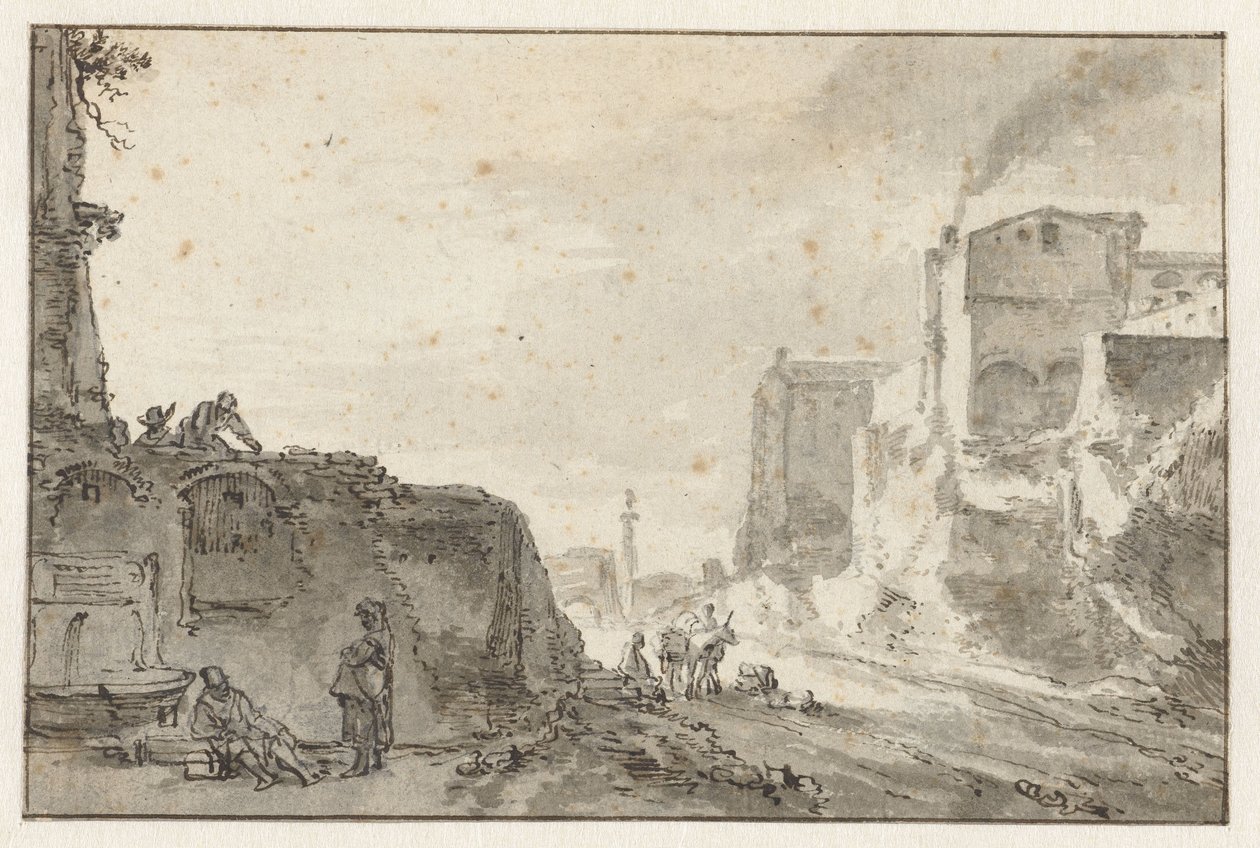 İtalyan Şehir Manzarası by Thomas Wijck
