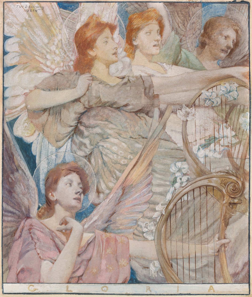 gloria by Thomas Wilmer Dewing