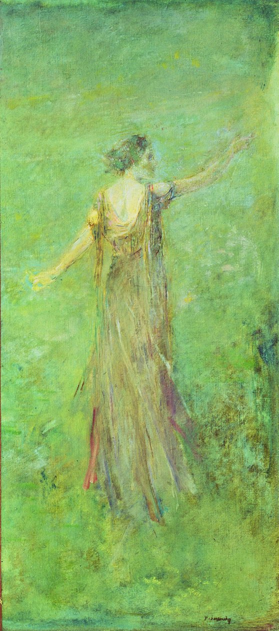 Haziran, c.1920 (tuval üzerine yağlı boya) by Thomas Wilmer Dewing