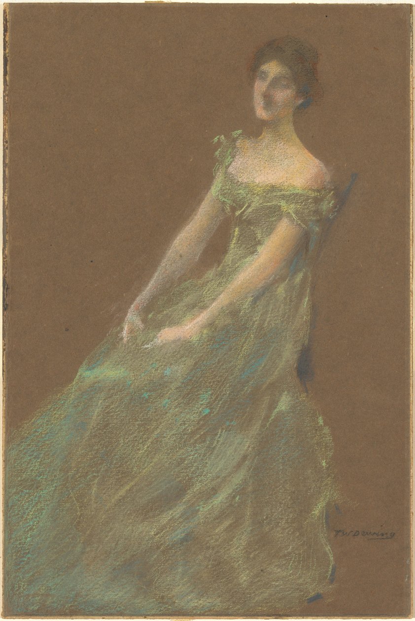 Yeşil Elbise by Thomas Wilmer Dewing