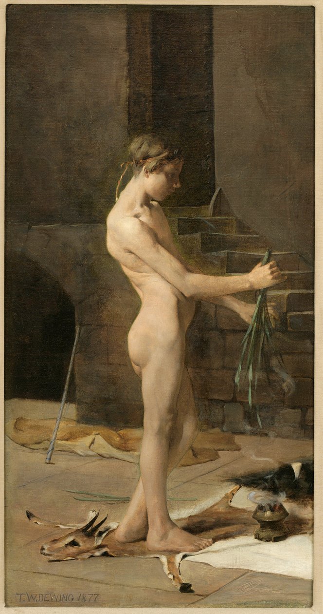 Büyücülerin Kölesi, 1877 by Thomas Wilmer Dewing