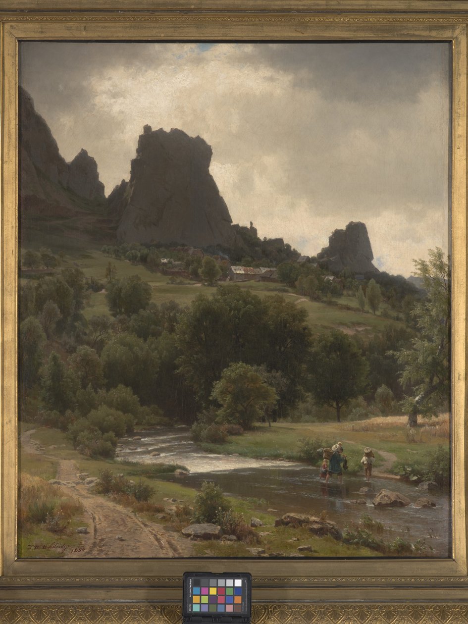 Yaz Pastorali (Kallenfels Görünümü) (tuval üzerine yağlı boya) by Thomas Worthington Whittredge