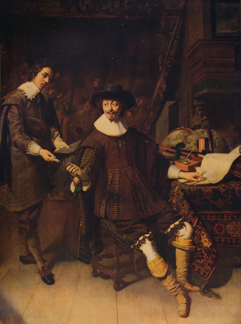 Constantijn Huygens ve Katibi, 1627, c1915 by Thomas de Keyser