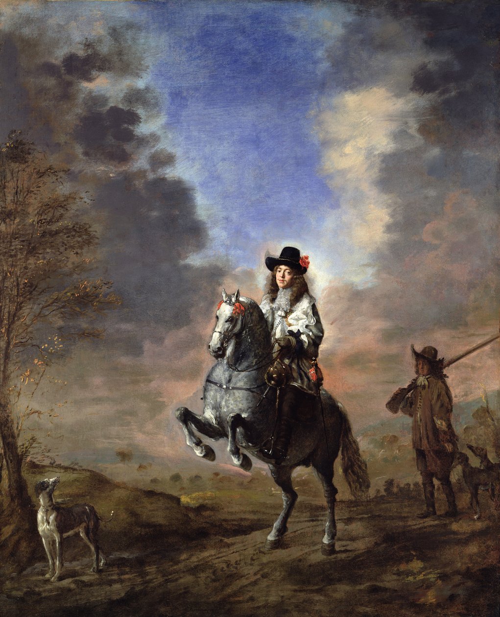 Sayfalı Bir Adamın Binicilik Portresi by Thomas de Keyser