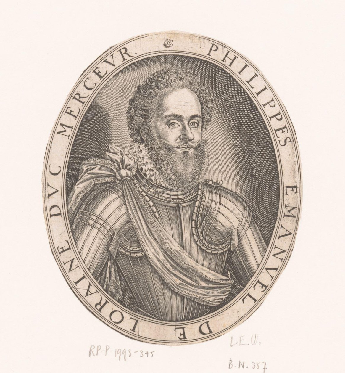 Philippe-Emmanuel de Lorraine Mercoeur Dükü portresi by Thomas de Leu