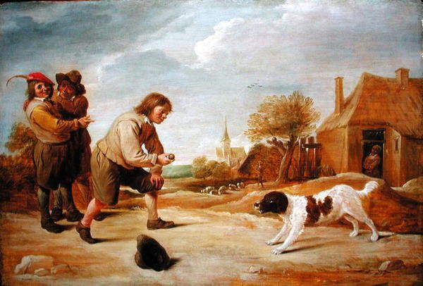 Bir Yakalama Oyunu (panelde yağlı boya) by Thomas van Apshoven