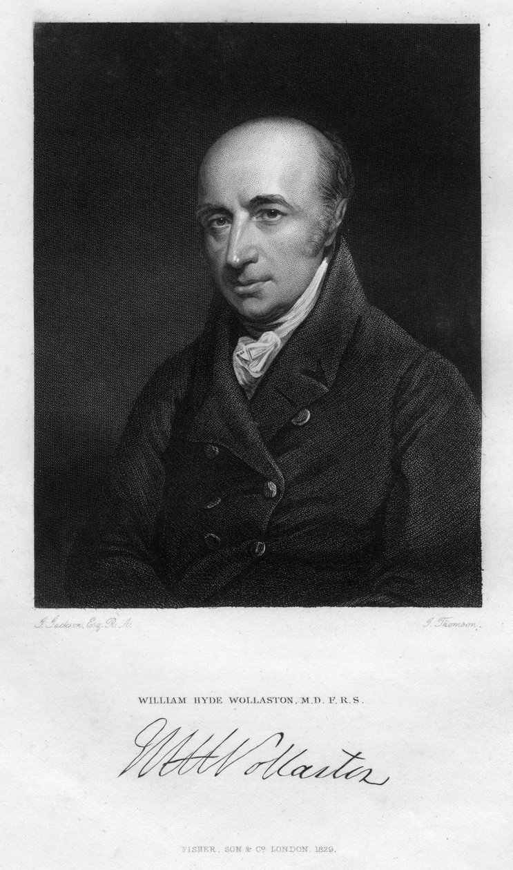 William Hyde Wollaston 1766-1828, İngiliz fizyolog, kimyager ve fizikçi, 1829. by Thomson