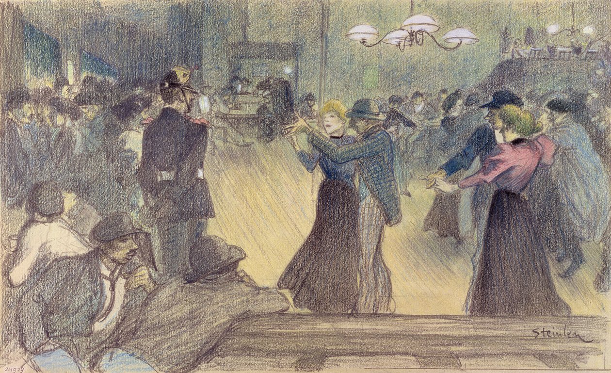 Paris Banliyösünde Balo, 1892 dolayları (ayrıca bkz. 193271) by Théophile Alexandre Steinlen