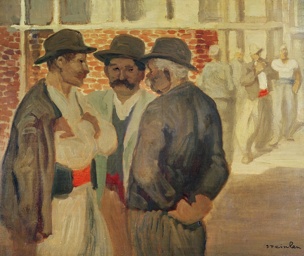 İnşaat işçileri, by Théophile Alexandre Steinlen