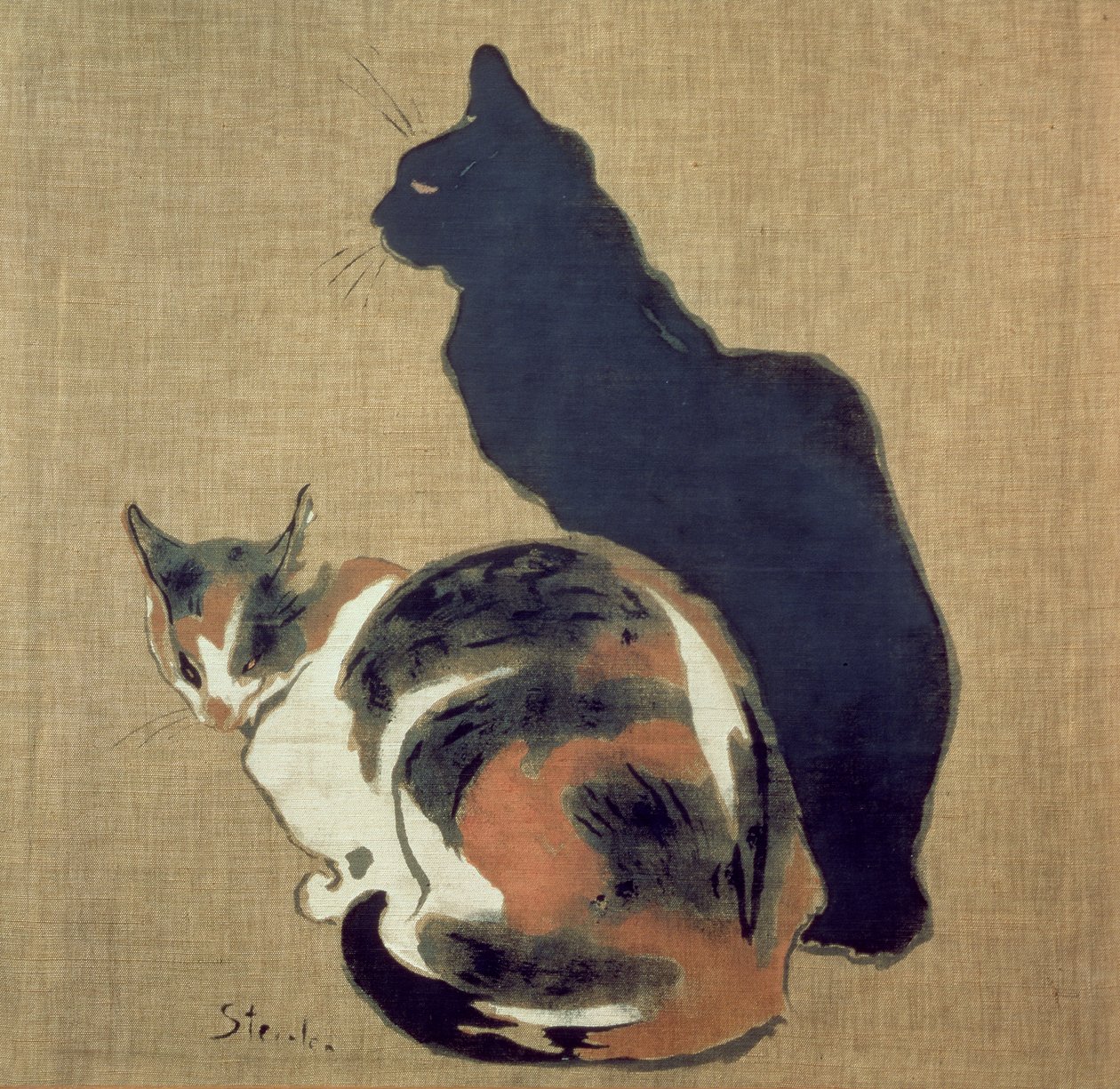 İki Kedi, 1894 by Théophile Alexandre Steinlen