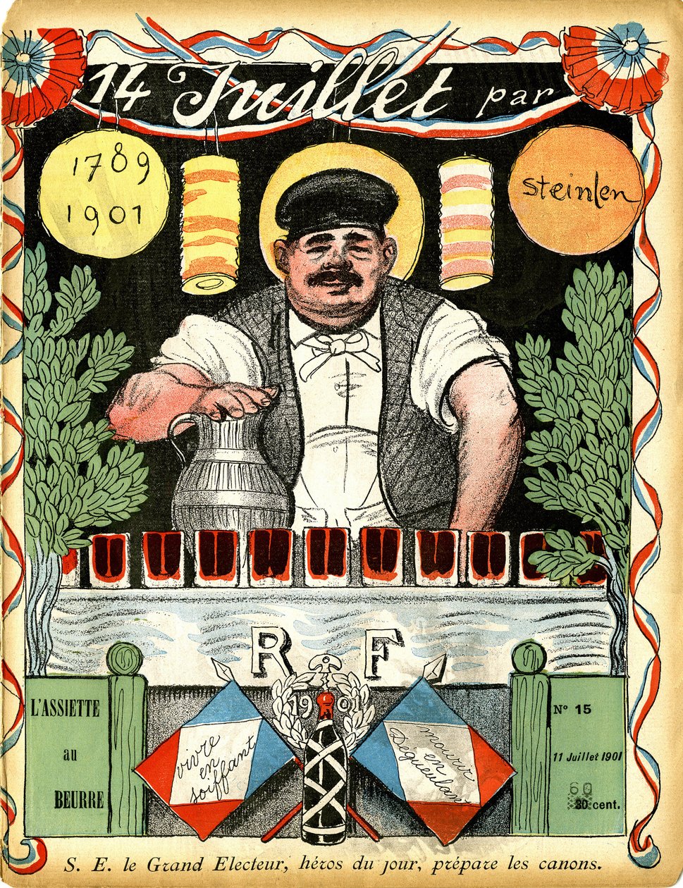 14 Temmuz 1789 - 1901 - Theophile Alexandre Steinlen tarafından çizim by Théophile Alexandre Steinlen