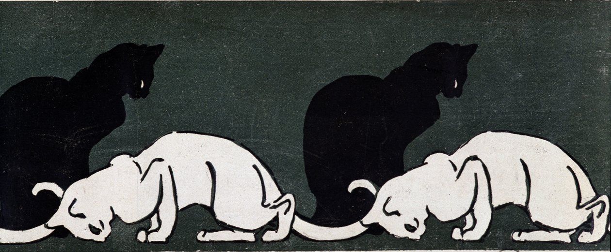 Steinlen tarafından kediler by Théophile Alexandre Steinlen
