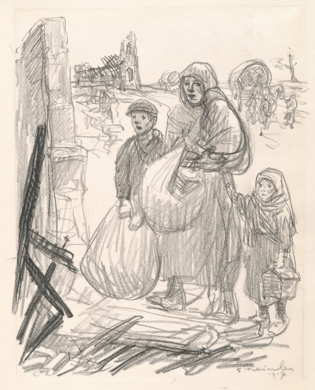 O burada, bizimle! by Théophile Alexandre Steinlen