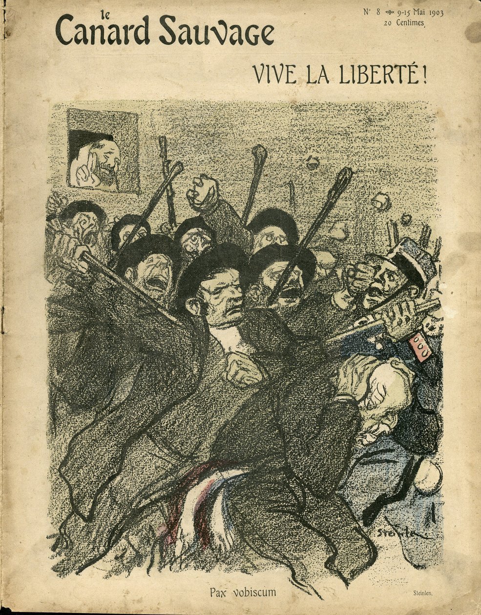 Yaban Ördeği Kapağı için Steinlen (1859-1923) çizimi by Théophile Alexandre Steinlen