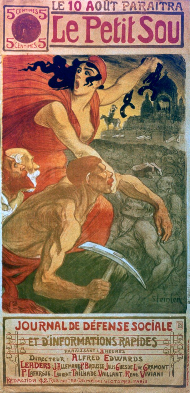 Le Petit Sou Sosyalist Dergisi, c1879-1923 by Théophile Alexandre Steinlen