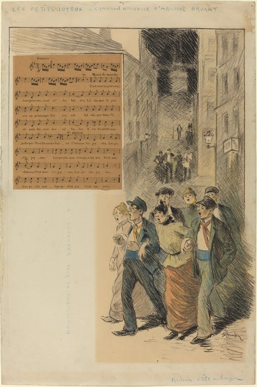 Neşeli küçükler by Théophile Alexandre Steinlen