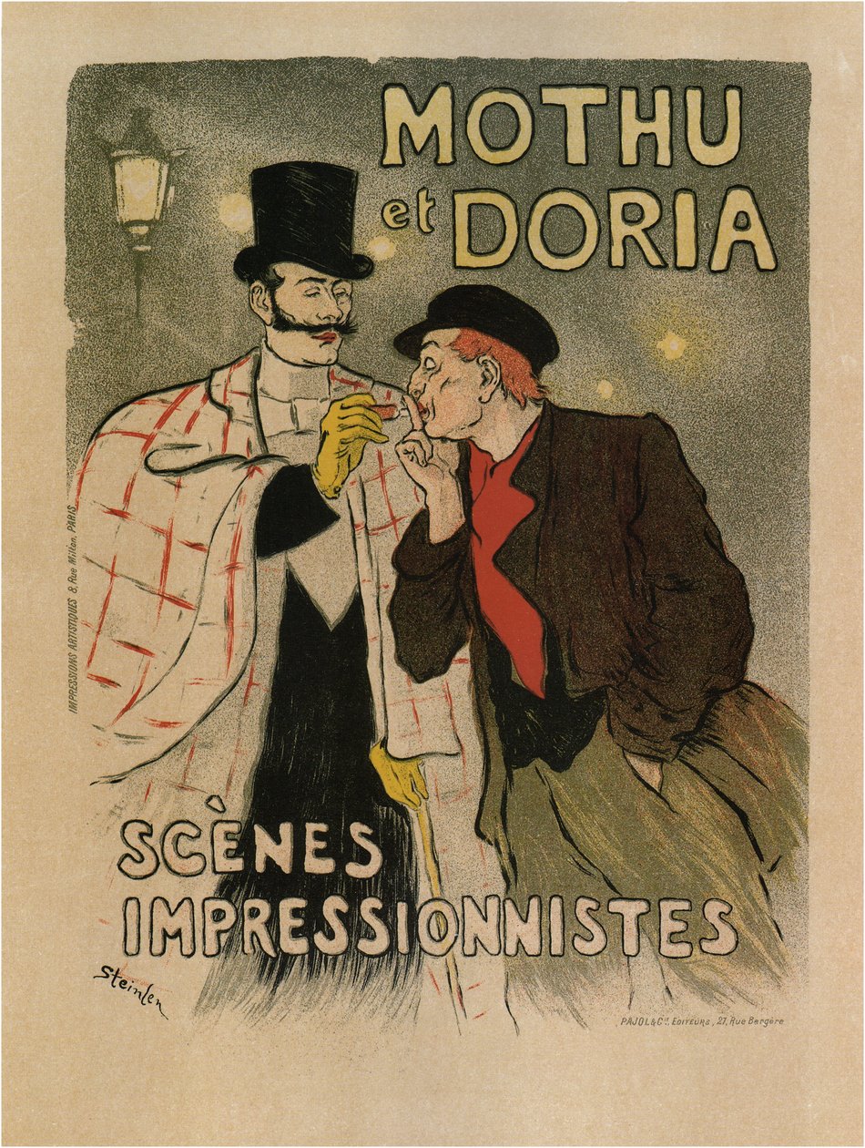 Mothu ve Doria. İzlenimci Sahneler, 1893 by Théophile Alexandre Steinlen