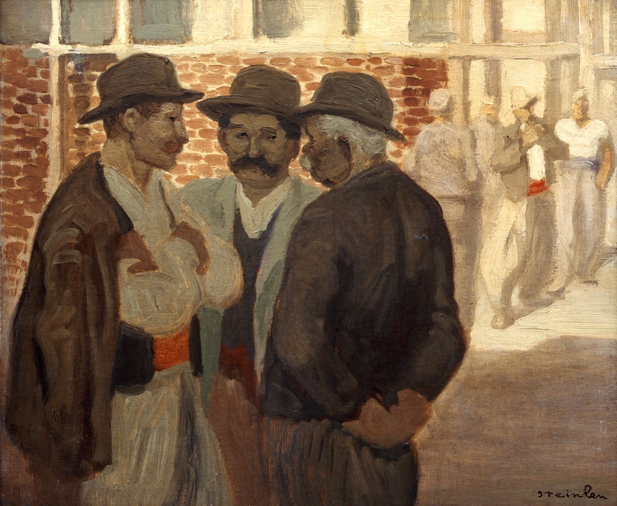 Bina İnşaat İşçileri, c1911 by Théophile Alexandre Steinlen