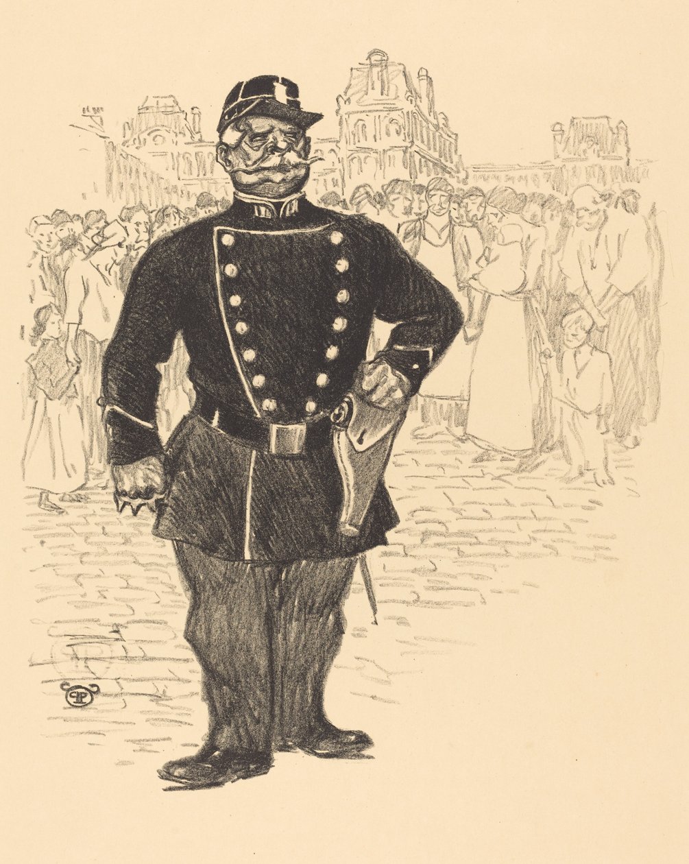 Sokaklarda Barış, 19. yüzyıl sonu - 20. yüzyıl başı. by Théophile Alexandre Steinlen