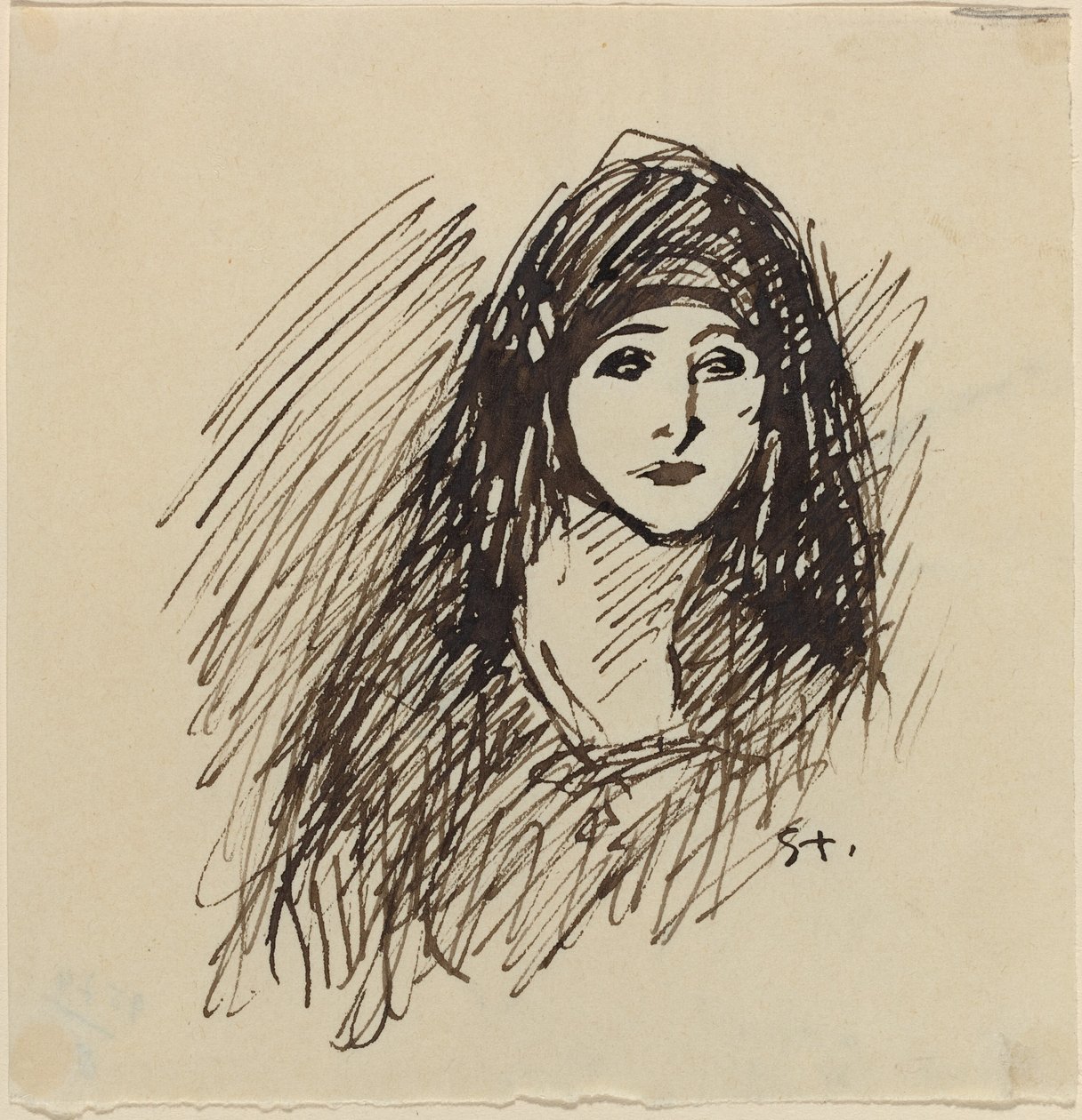 Sanatçının Karısının Portresi by Théophile Alexandre Steinlen