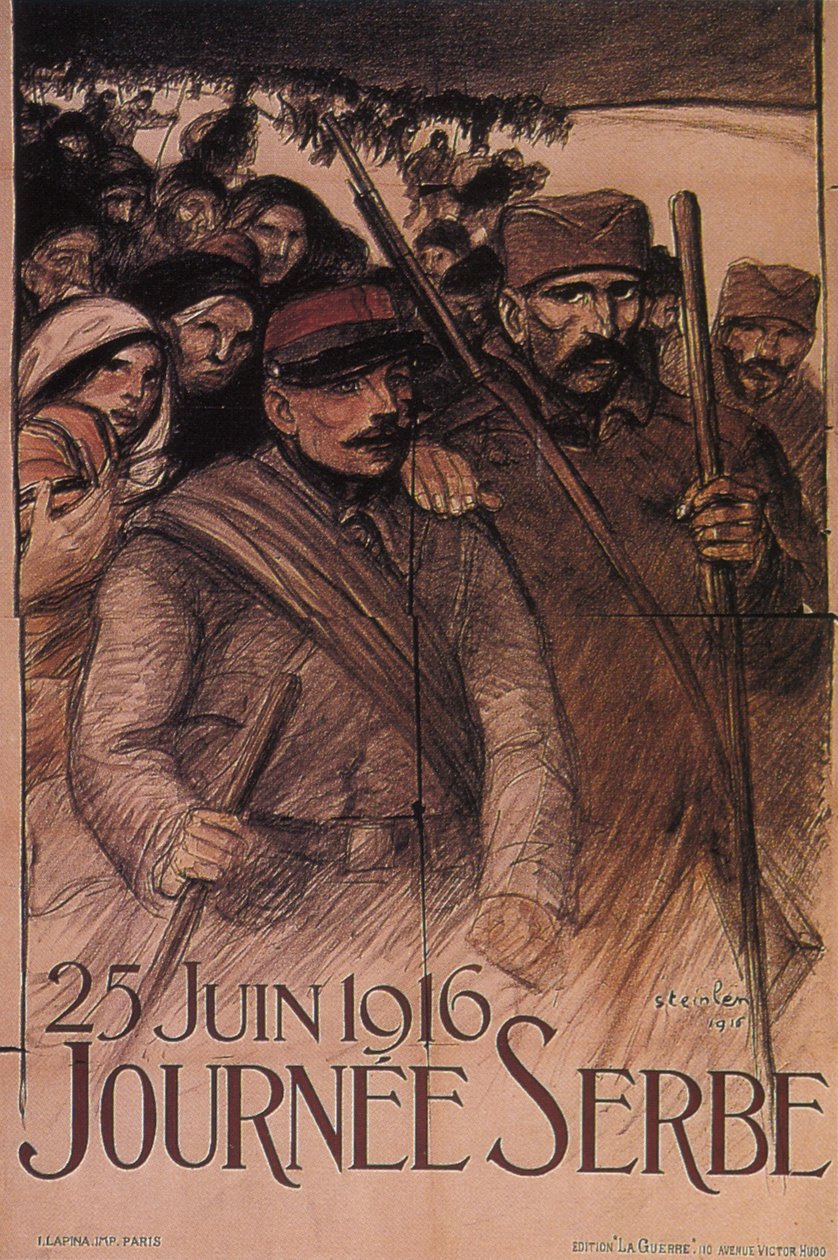 Sırbistan Günü, 25 Haziran 1916, 1916 by Théophile Alexandre Steinlen