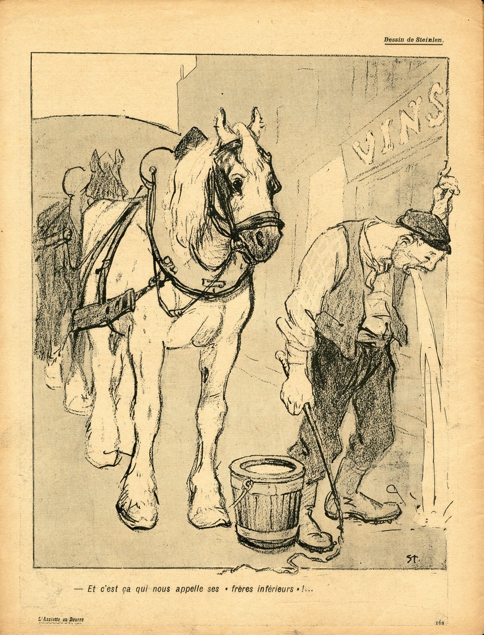 Tereyağı Tabağı, Renklerde Hiciv by Théophile Alexandre Steinlen