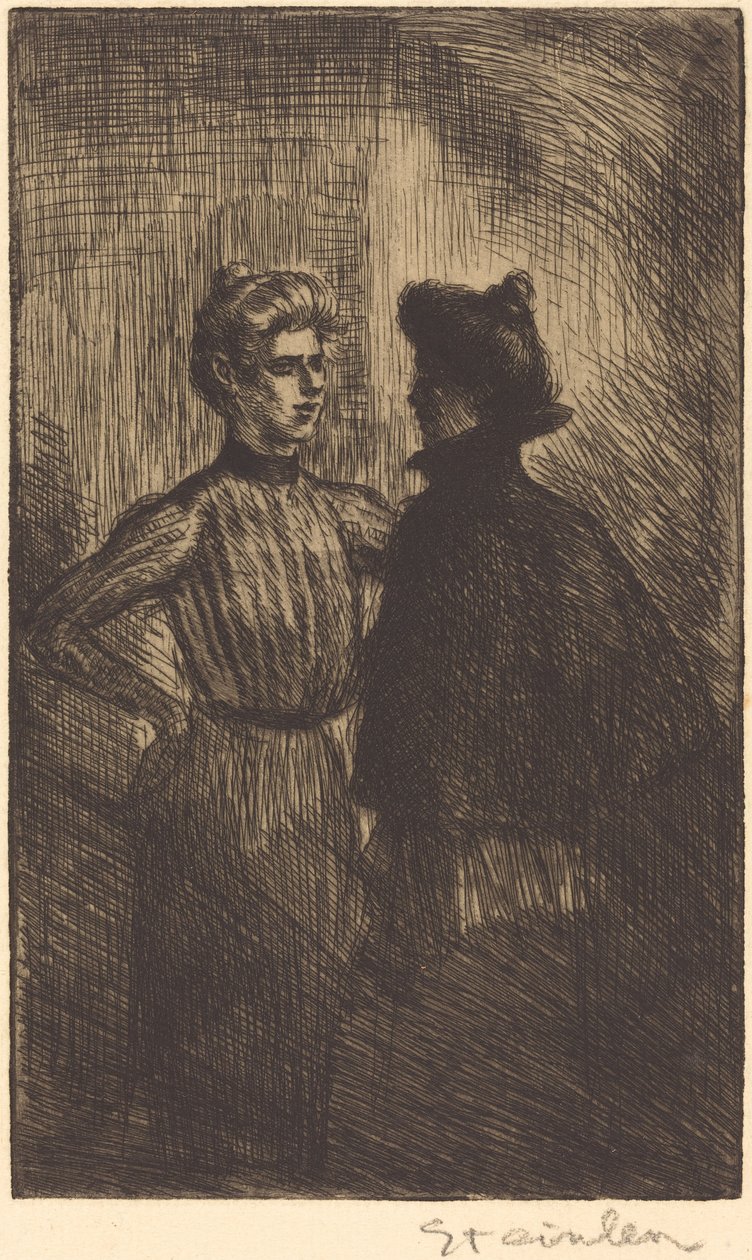 Karşılaşma Buluşuyor, 1902. by Théophile Alexandre Steinlen