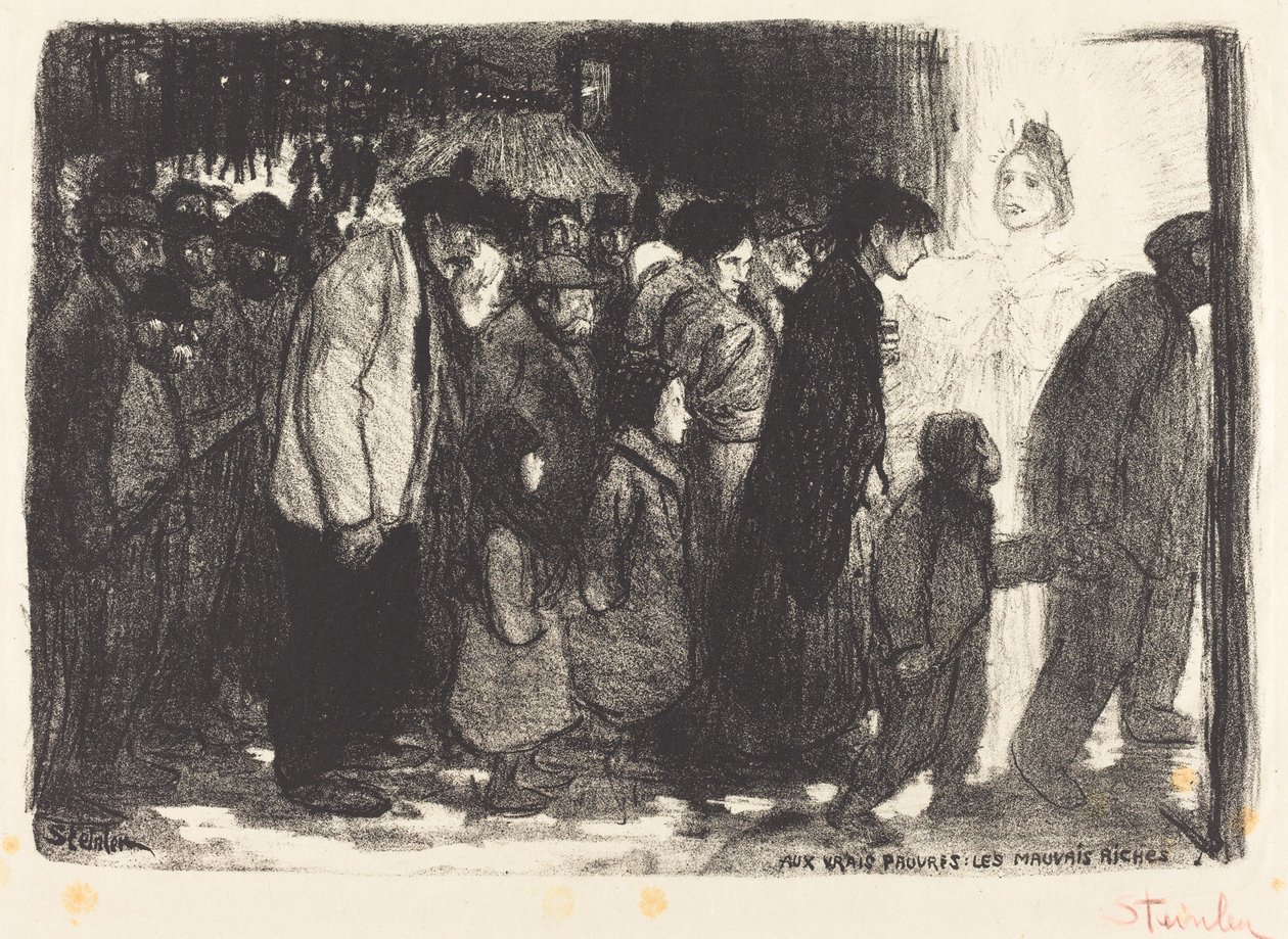 Gerçek Yoksullara: Kötü Zengin by Théophile Alexandre Steinlen