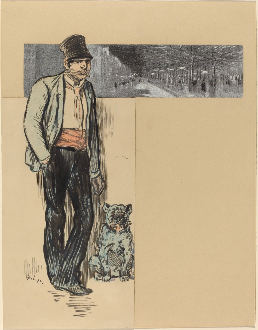 Köye, 19. yüzyıl sonu - 20. yüzyıl başı. by Théophile Alexandre Steinlen