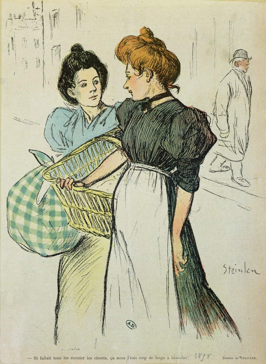 İki Çamaşırcı Kadın, 1898 by Théophile Alexandre Steinlen
