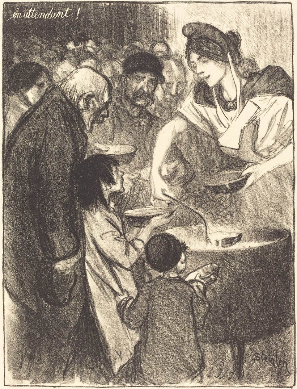 Bekliyor (Görevli) by Théophile Alexandre Steinlen