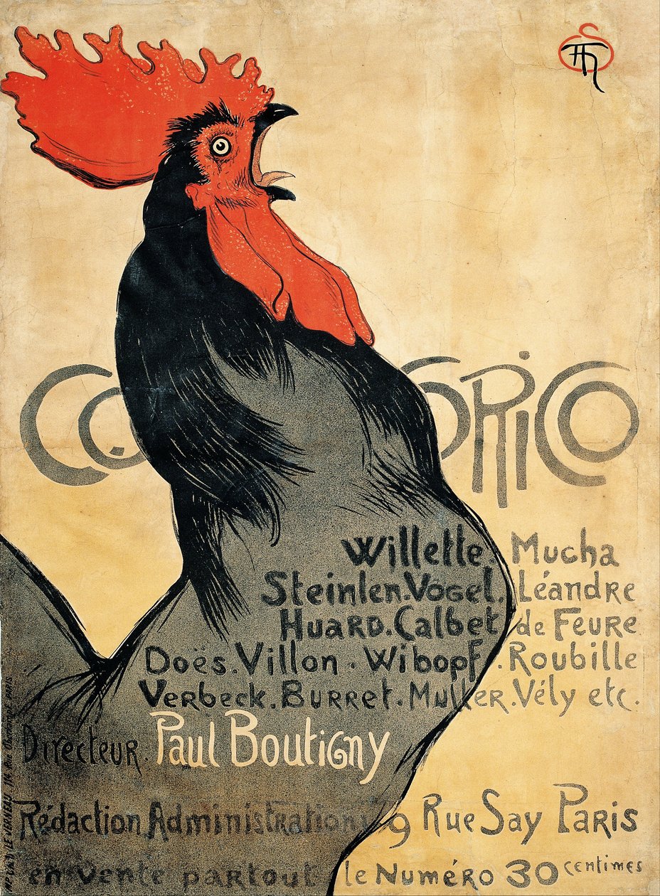 hindistancevizi by Théophile Alexandre Steinlen
