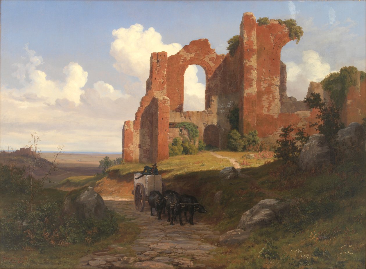 Roma'daki Terme di Caracalla'nın görünümü by Thorald Læssøe