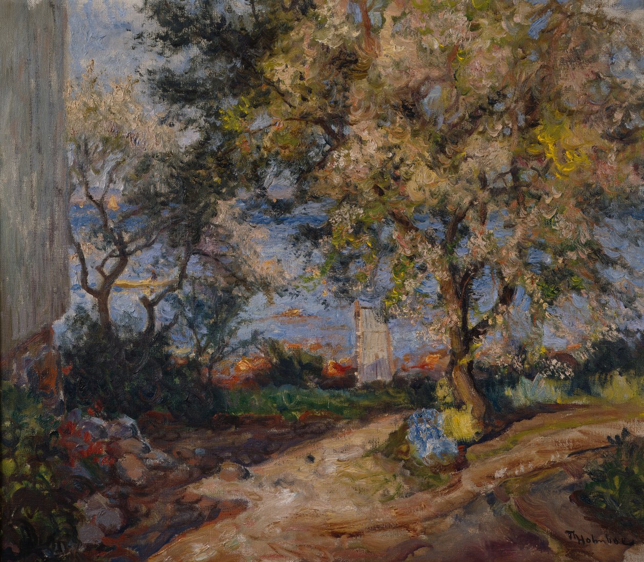 Meyve Çiçekleri (tuval üzerine yağlı boya) by Thorolf Holmboe