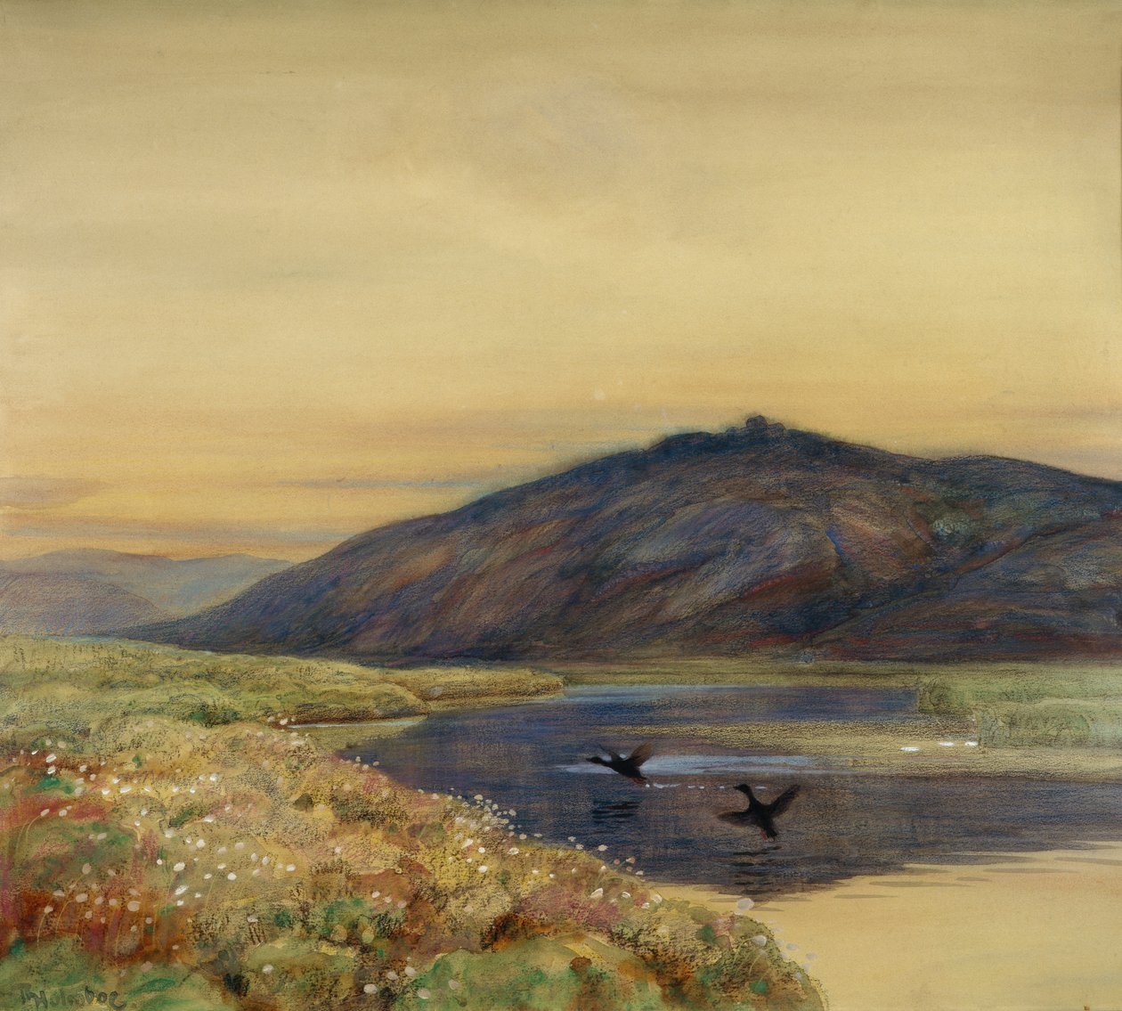 Kuşlar ile manzara by Thorolf Holmboe
