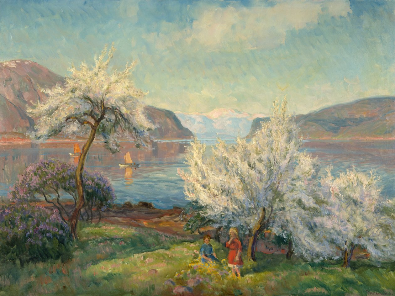Bahar (tuval üzerine yağlı boya) by Thorolf Holmboe