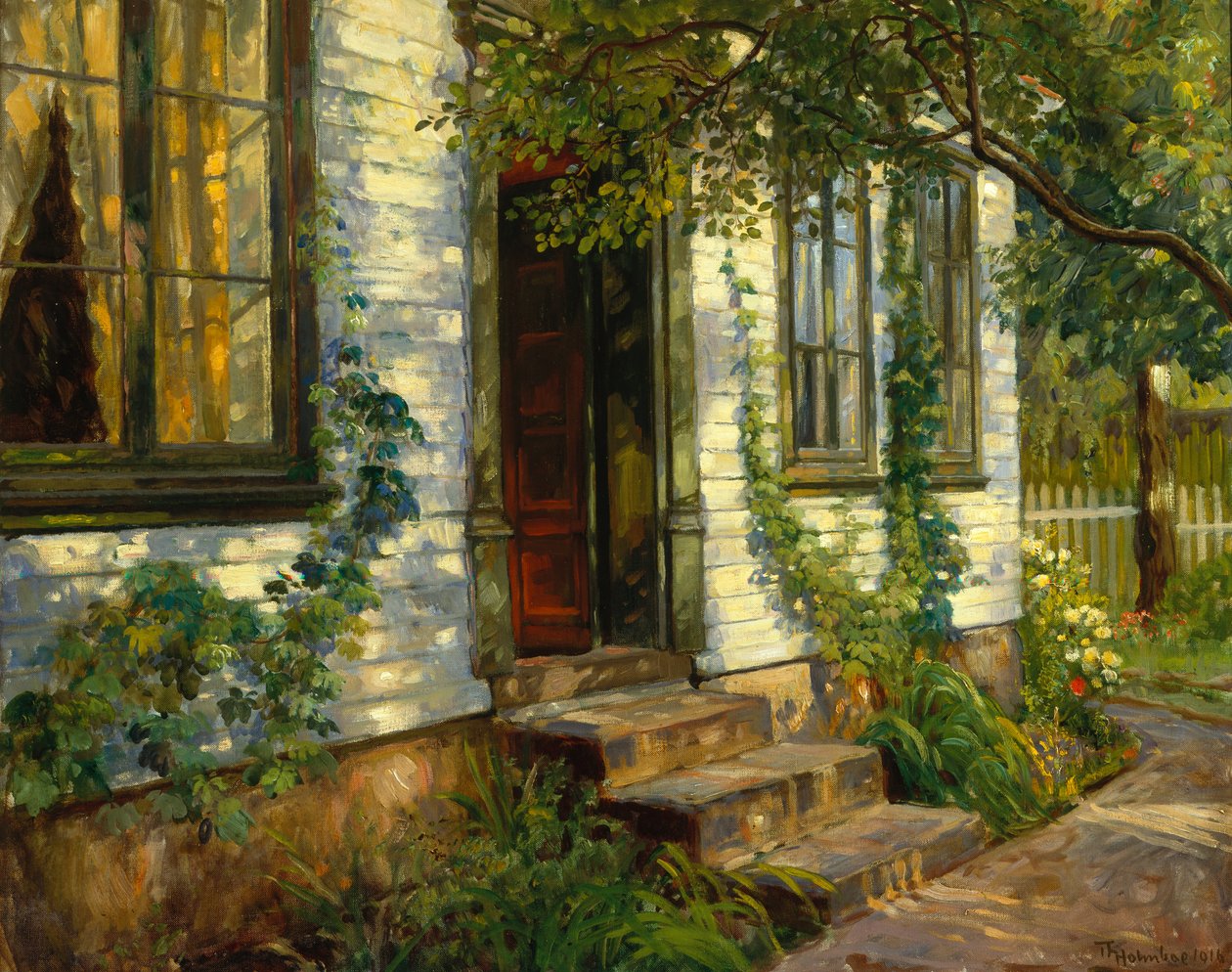 Eski Ev Duvarında Güneş, Fredriksvern by Thorolf Holmboe
