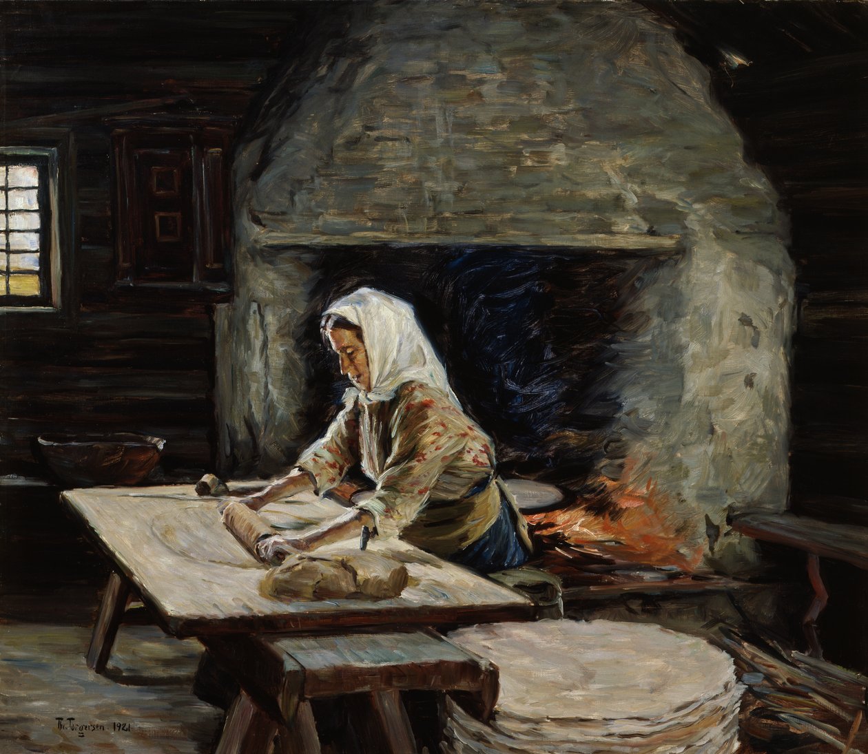 Düz ekmek pişirme by Thorvald Torgersen