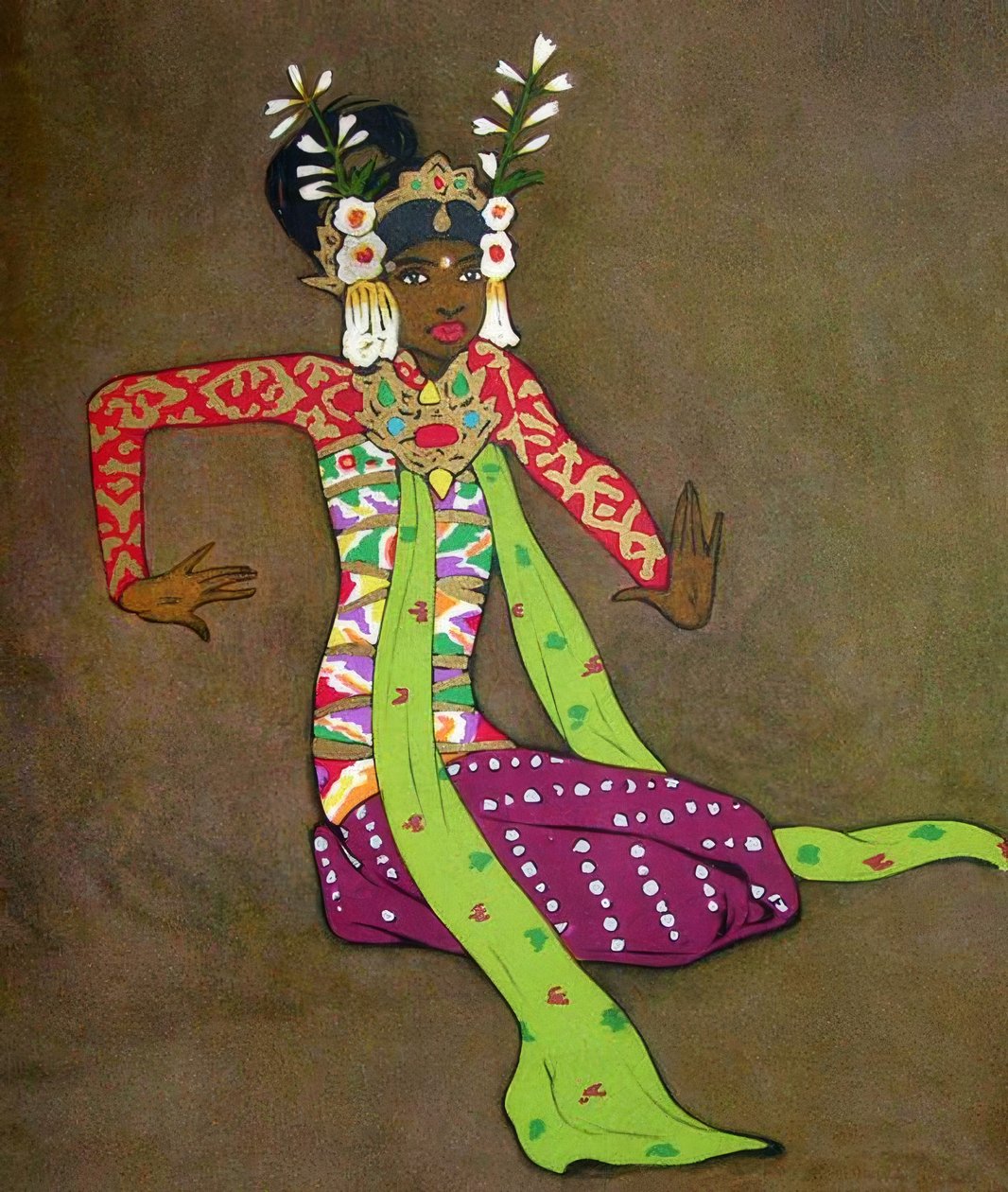 Klasik Bali dansçısı by Thyra Kleen