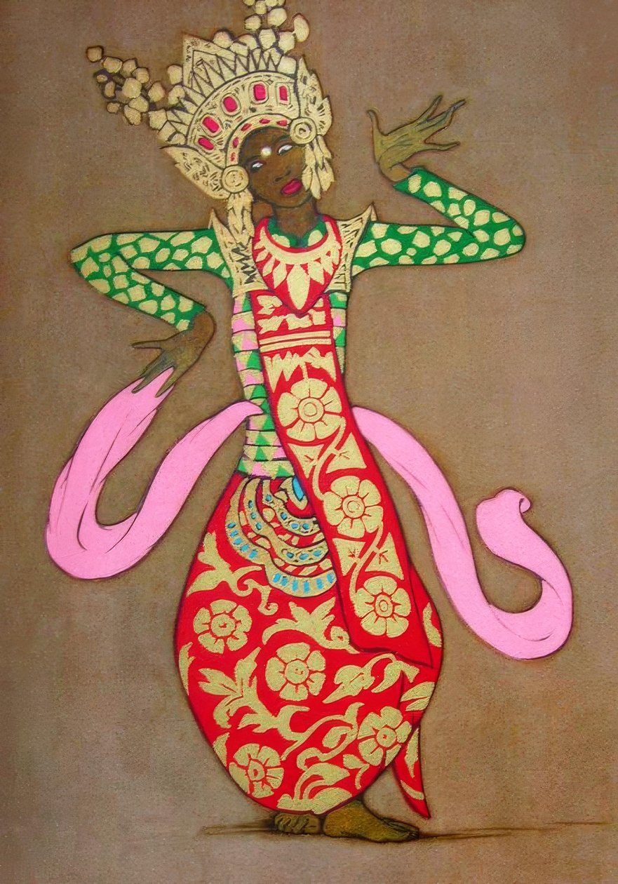 Klasik Bali dansçısı by Thyra Kleen