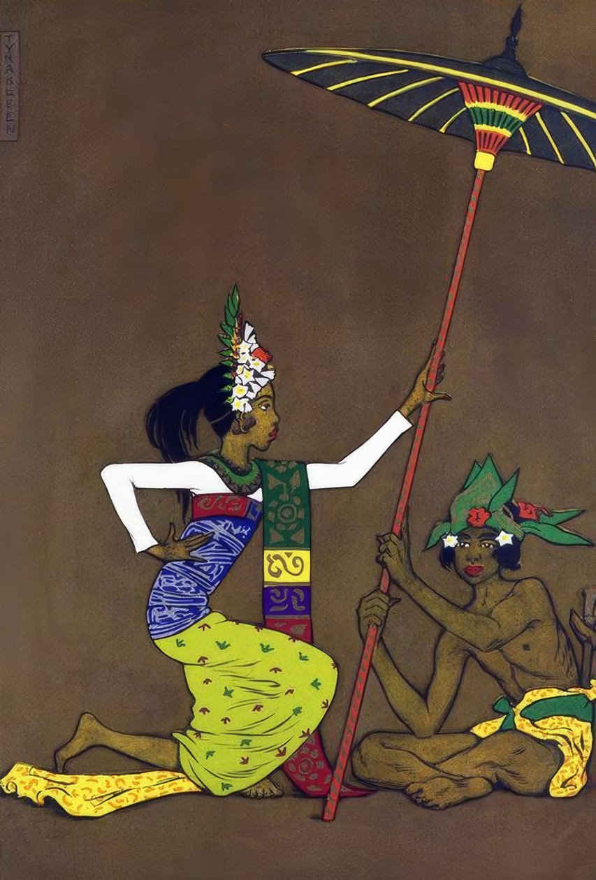 Klasik Bali dansçısı by Thyra Kleen