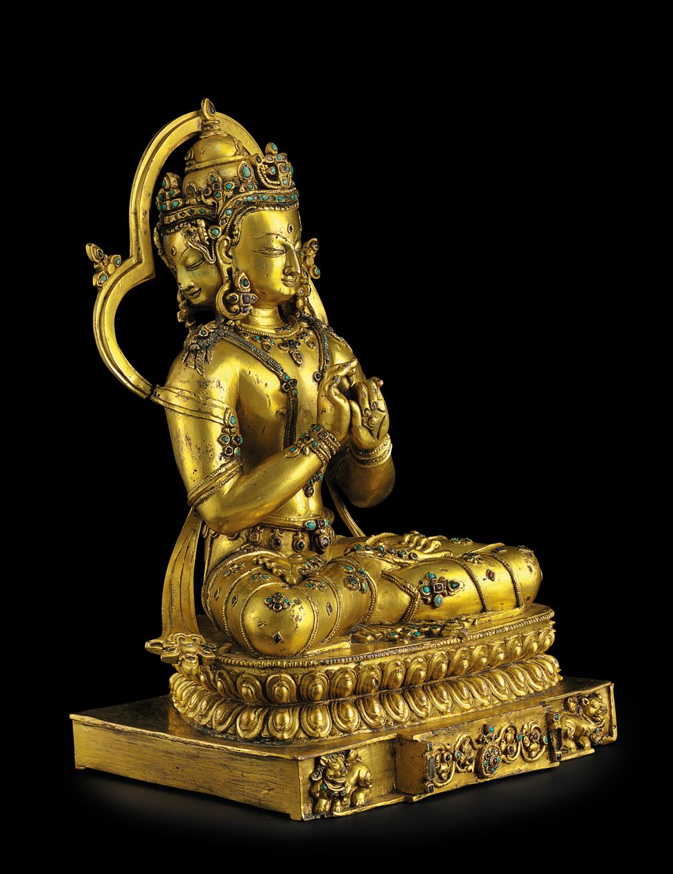 Vairochana figürü, Densatil (yaldızlı bronz) (ayrıca bkz. 876882-4) by Tibetan School