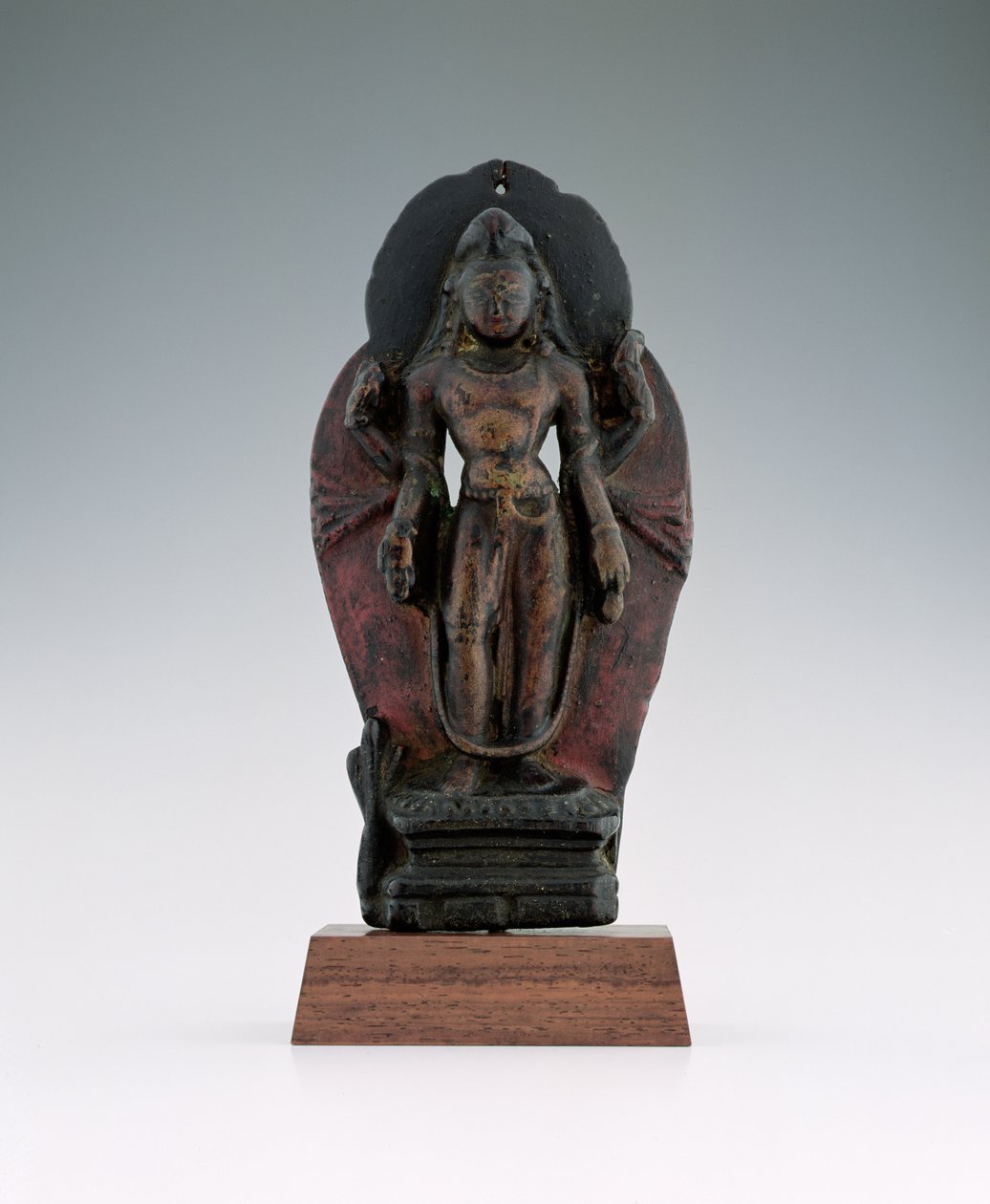 Jatamukuta Lokesvara, 11.-12. yüzyıl (ahşap ve pigment) by Tibetan School