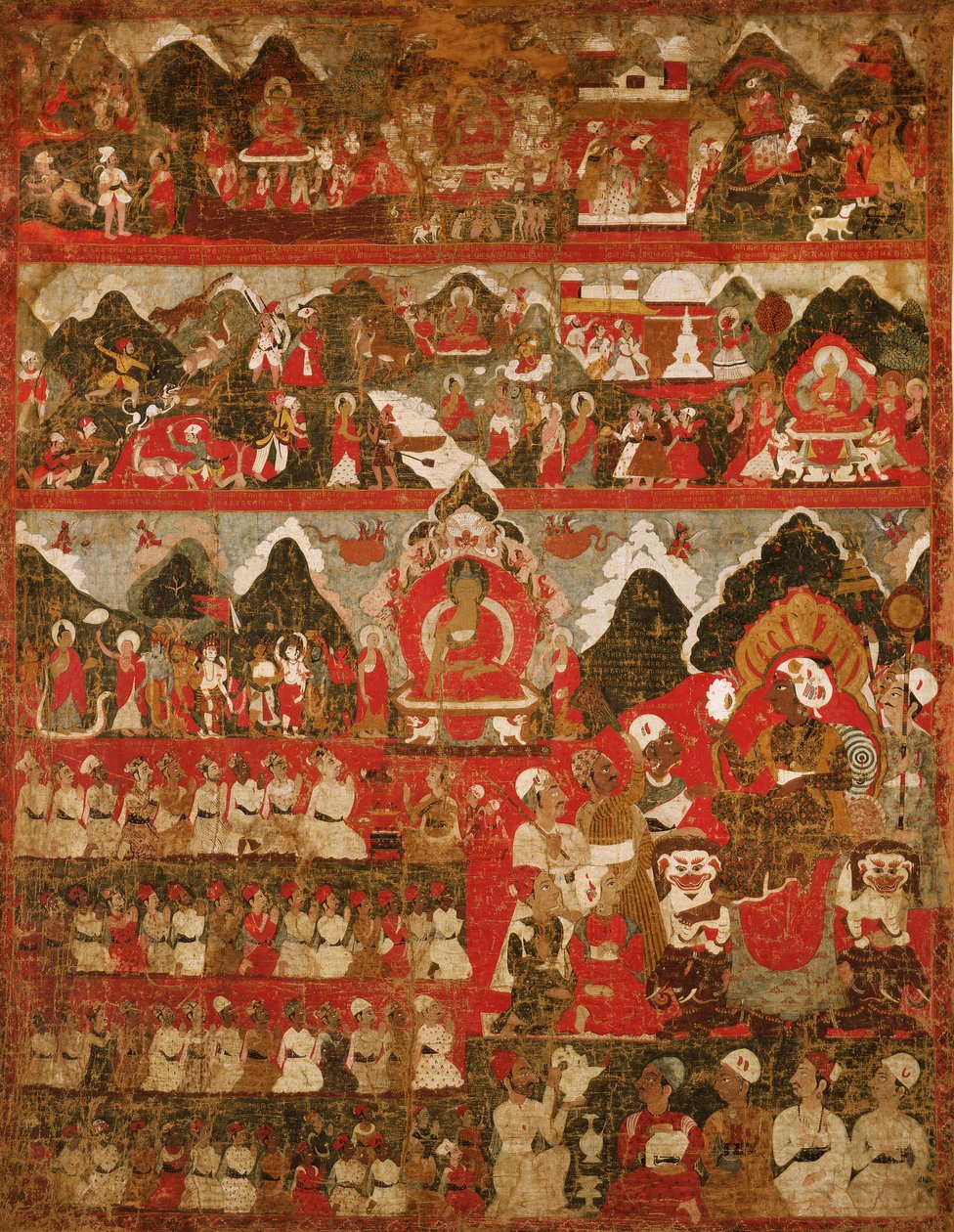 Teşekkürler (boyalı ipek) by Tibetan School