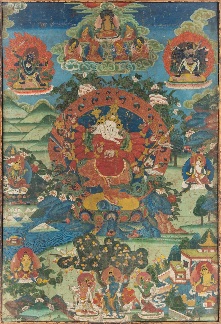 Ganapati Thangka, 18. yüzyıl. by Tibetan culture.