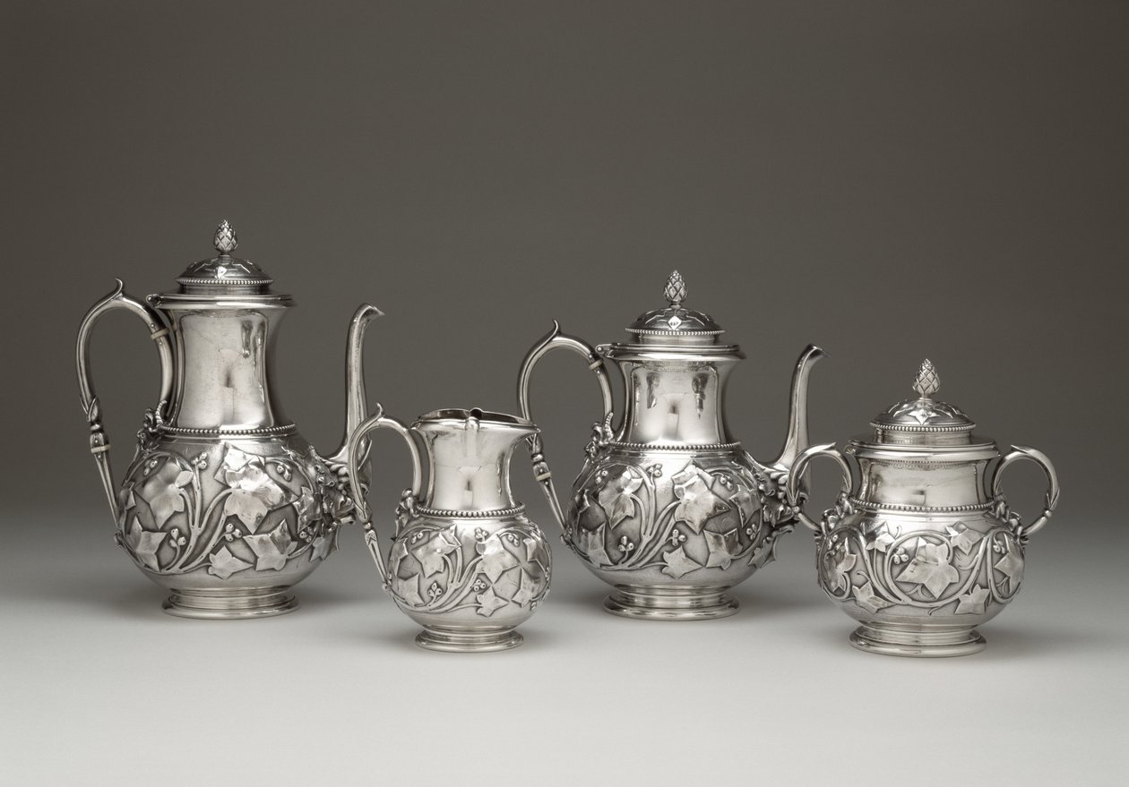 Kahve ve Çay Servisi, Tiffany and Company, 1856-59 (gümüş) by Tiffany and Company Tiffany and Company