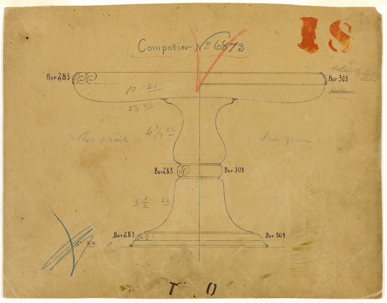 Compotier No. 6873 için Tasarım by Tiffany and Company